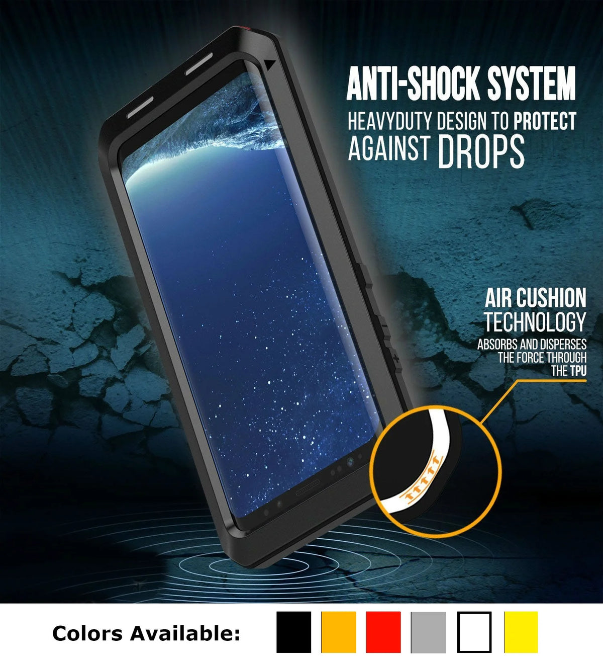 Heavy Duty Aluminum Metal Case for Samsung Galaxy Note 10 D20050