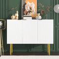 White Wood Buffet Cabinet with Storage S2022