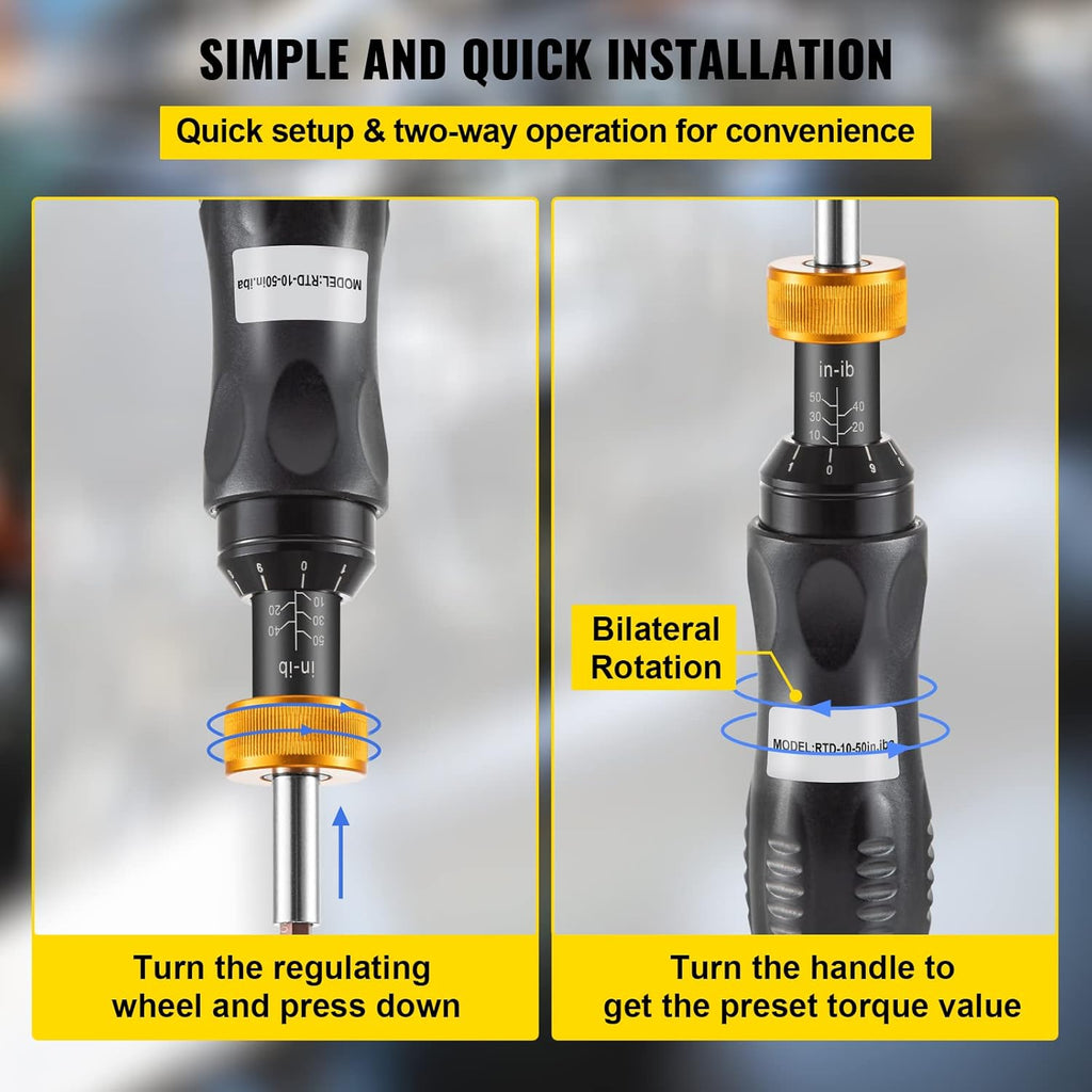 Torque Limiting Screwdriver 10-50 in-lbs Pack of 2 D420217