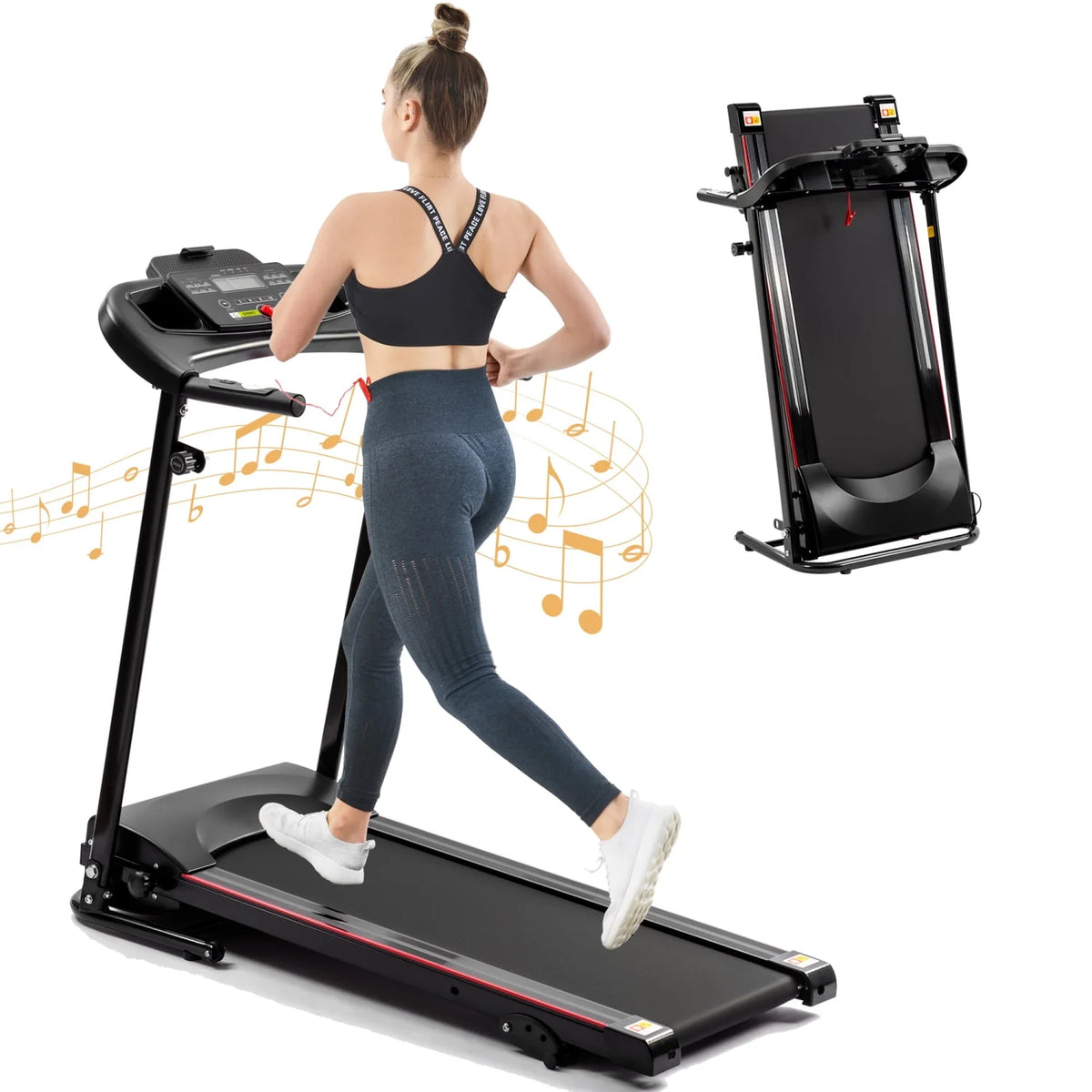 2.5 HP Foldable Treadmill with Incline C905813