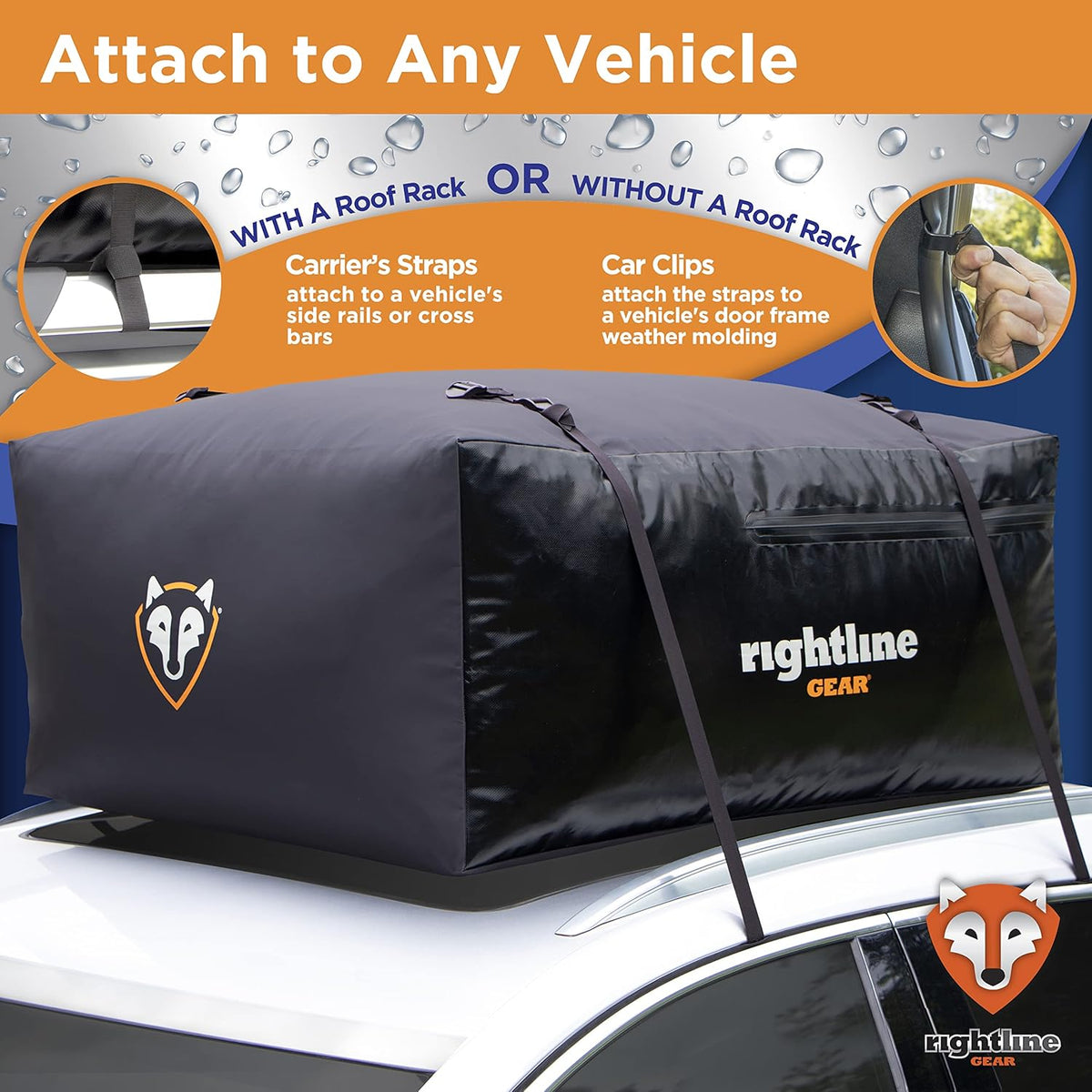 18 cu ft Waterproof Car Top Carrier H886