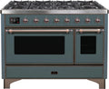 Blue Grey Dual Fuel Natural Gas Range H767