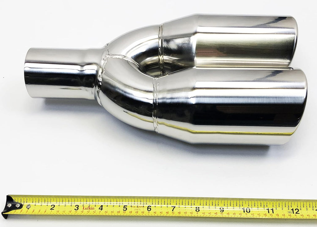 Dual Round Stainless Steel Exhaust Tip Pack of 2 Z874567