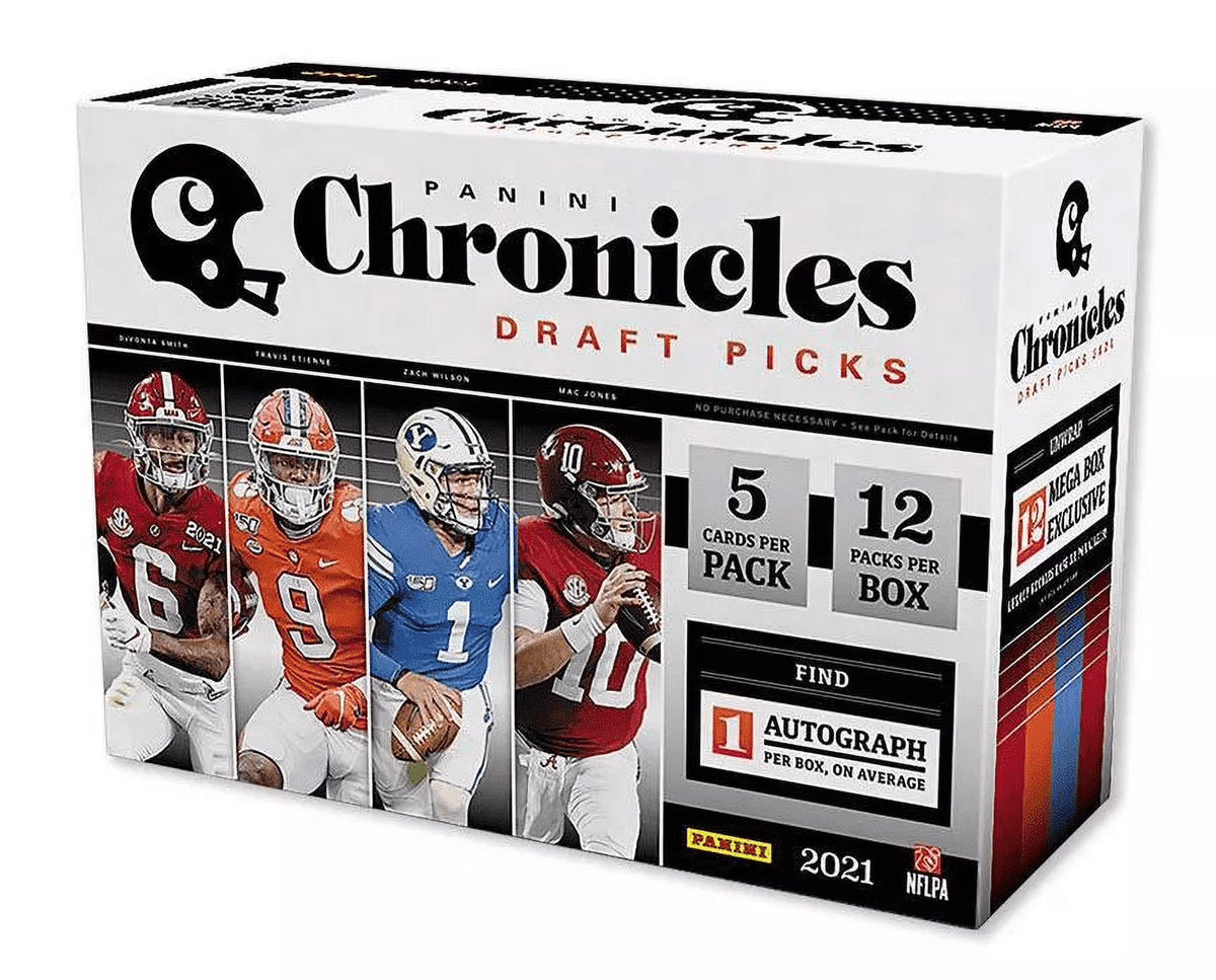 2021 Panini NFL Chronicles Draft Pick Football Trading Card Mega Box D78483