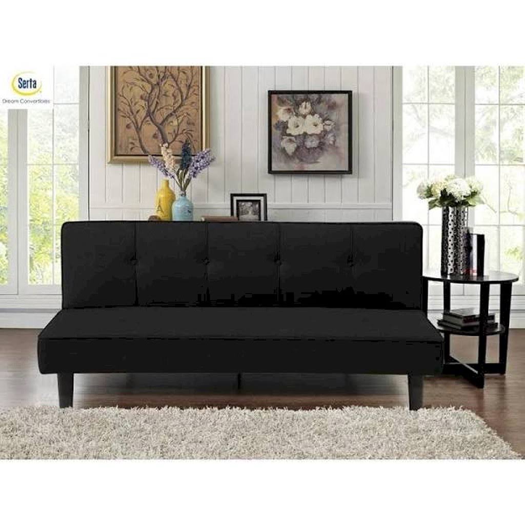 Black Polyester Sofa Bed P670837