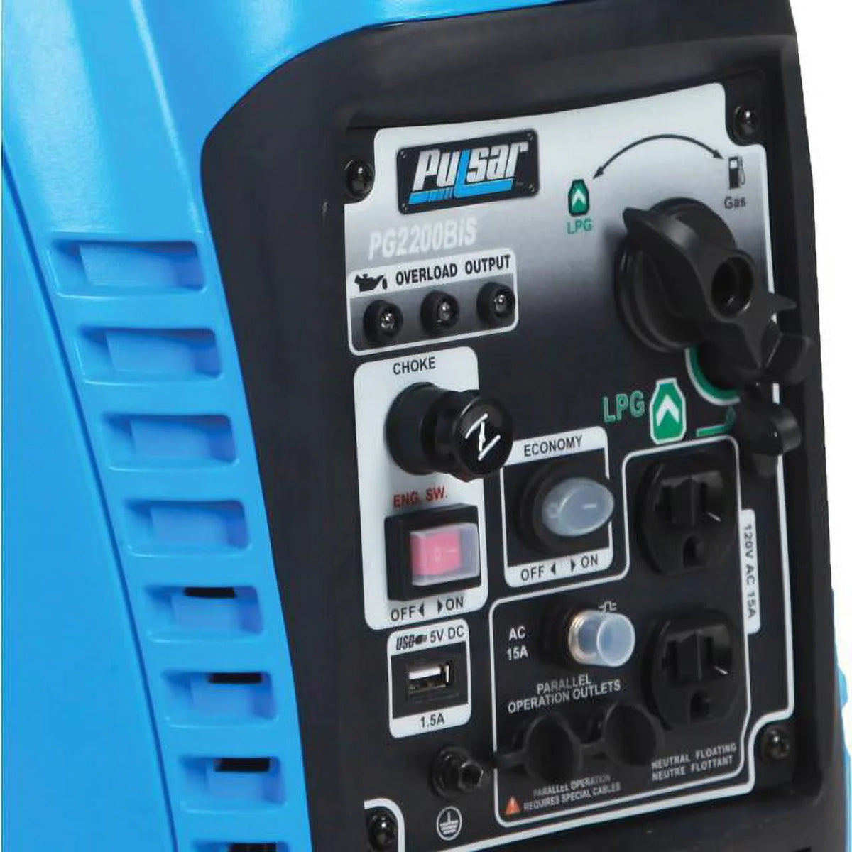 2200W Portable Dual Fuel Inverter Generator S7316