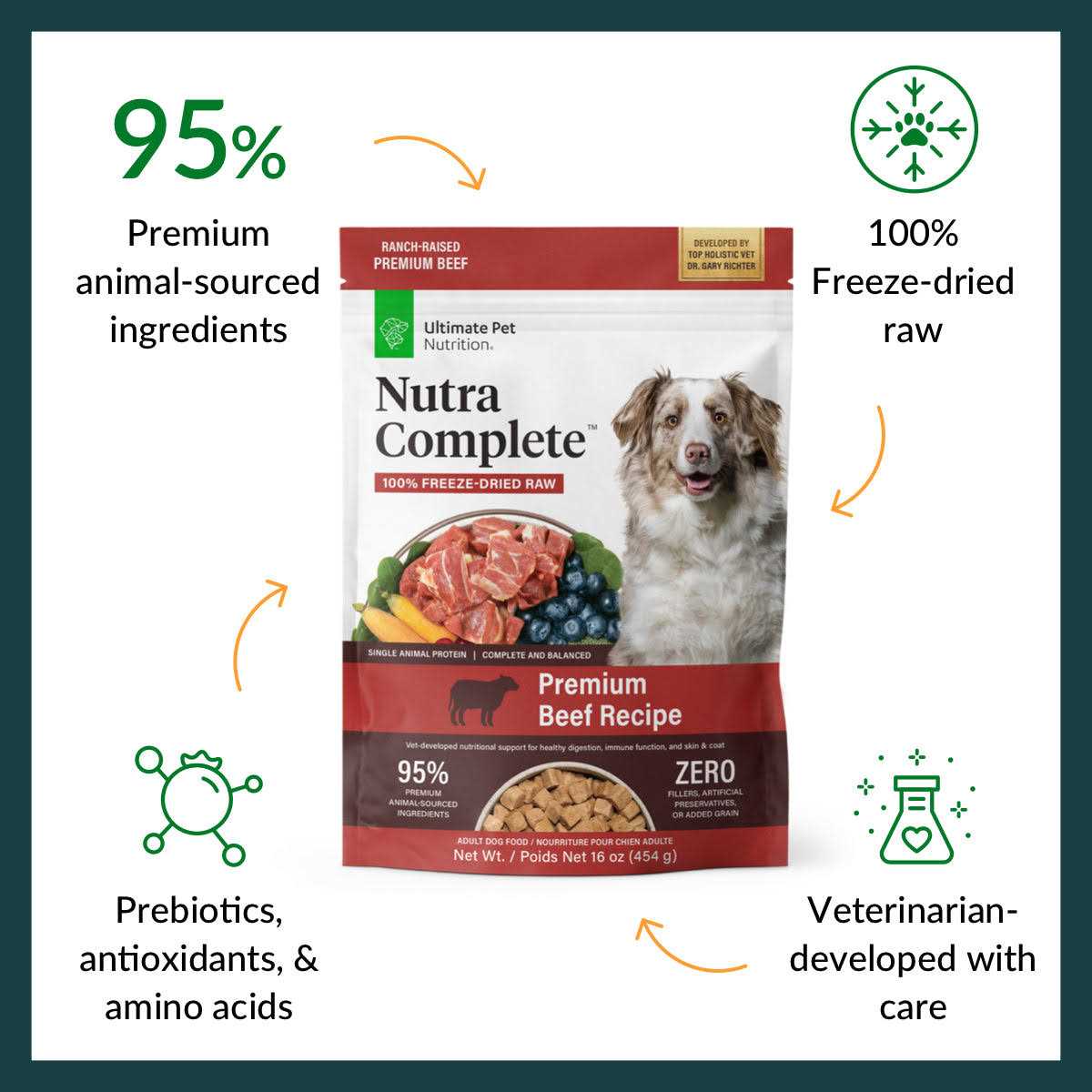 Freeze Dried Beef Dog Food O95212