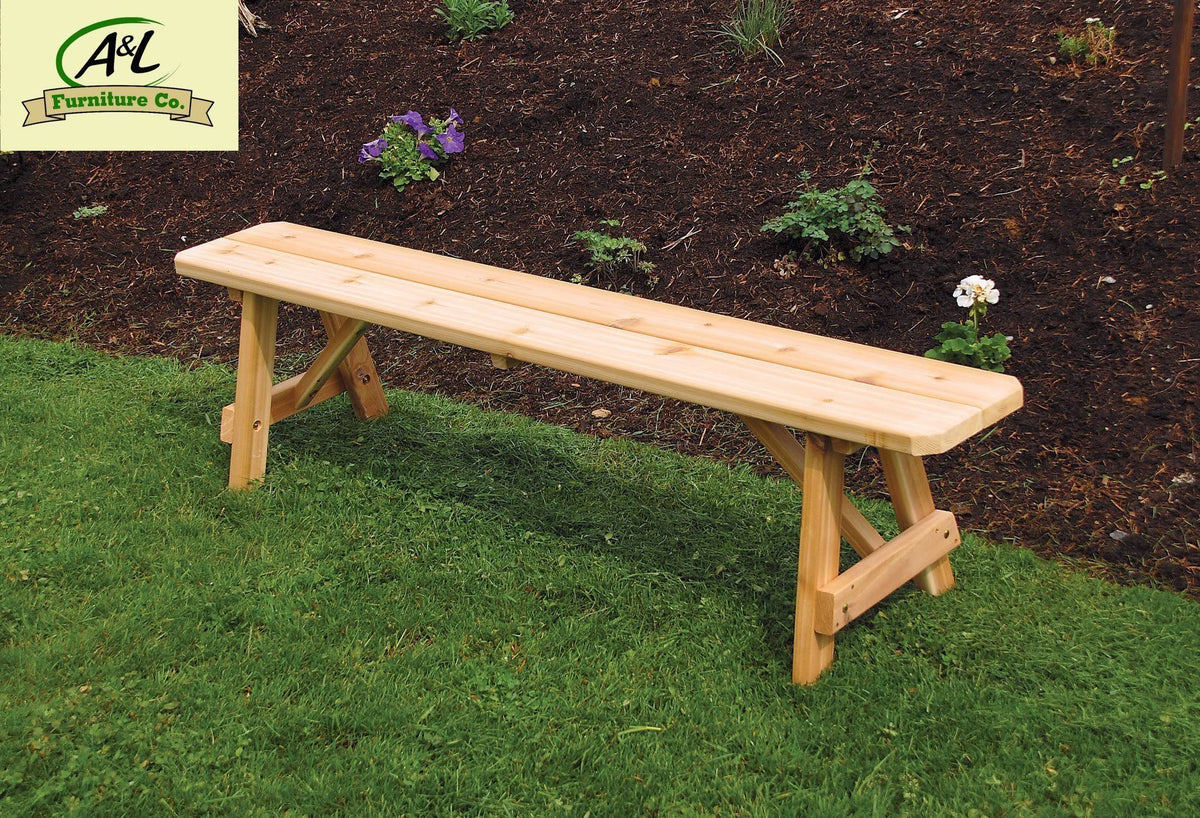 Mushroom Stain Backless Bench F4441