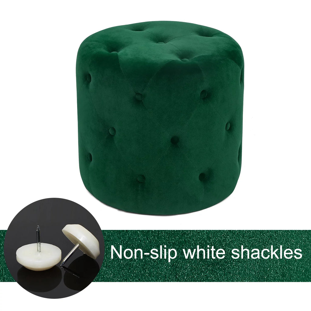 Round Velvet Ottoman H2879