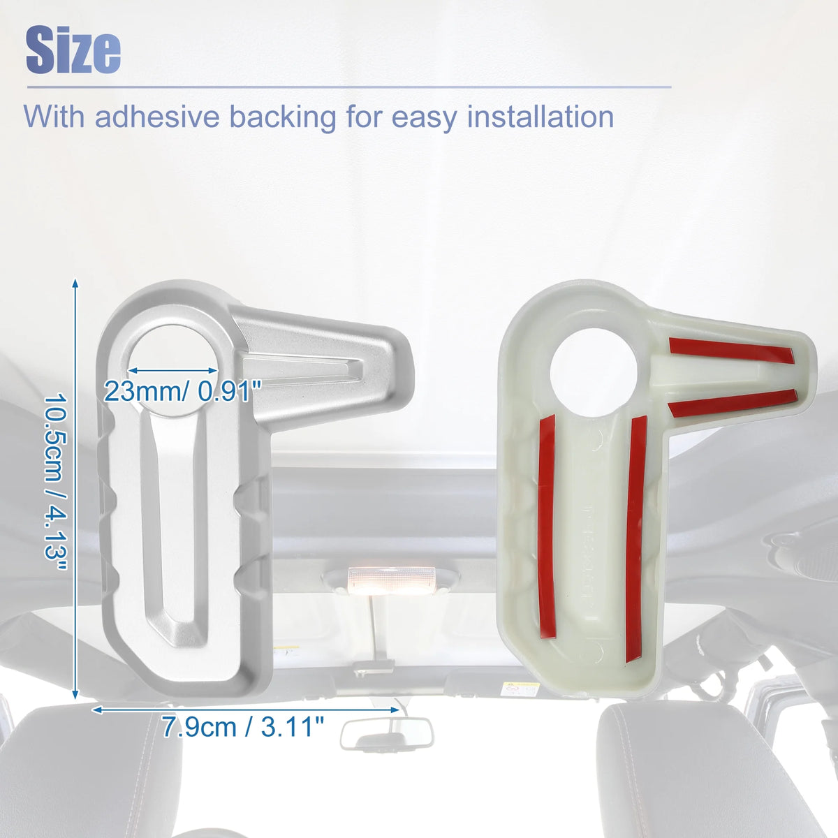 6pcs Hardtop Roof Removal Switch Handle Cover for Jeep Wrangler JL JLU Silver Tone L224
