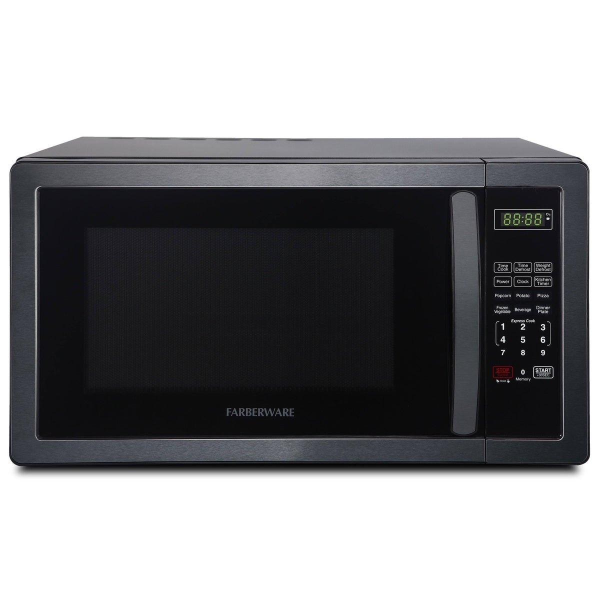 1000-Watt 1.1 Cu. ft Black Stainless Steel Microwave Oven Q99220
