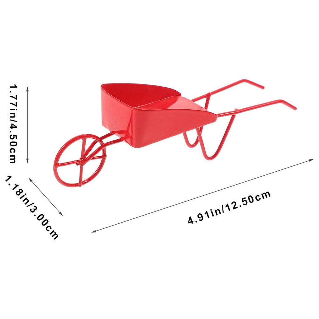 Mini Vintage Metal Wheelbarrow Prop G863804