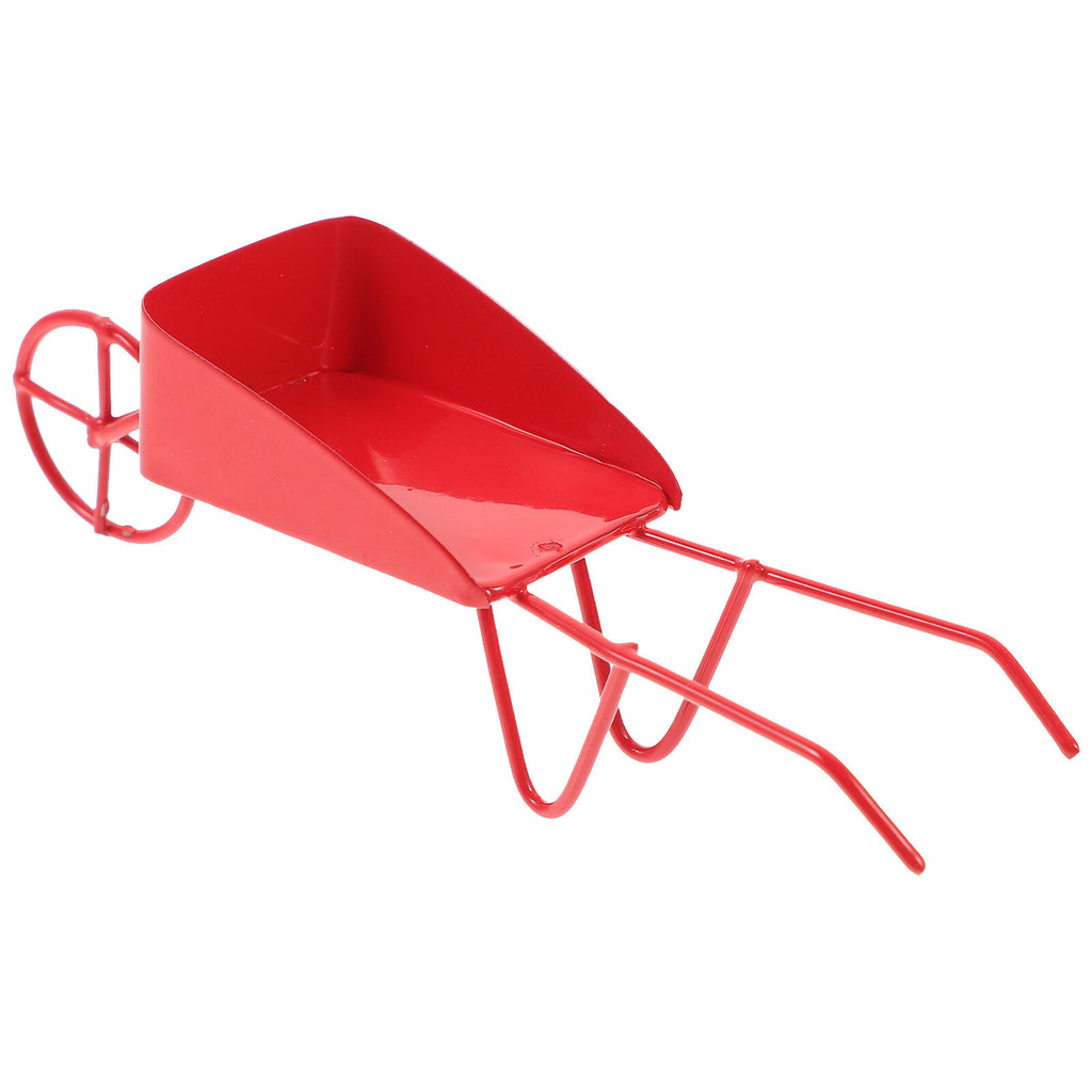 Mini Vintage Metal Wheelbarrow Prop G863804