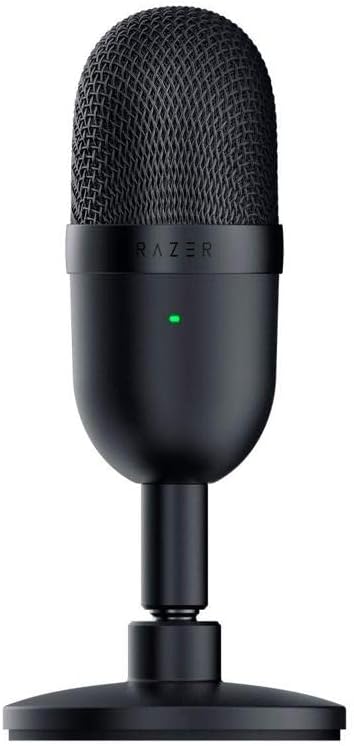 Black USB Streaming Microphone with Supercardioid Pick-Up Pattern P258