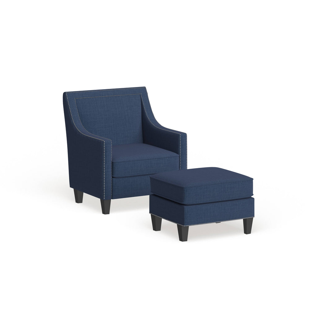 Blue Chair and Ottoman L85867