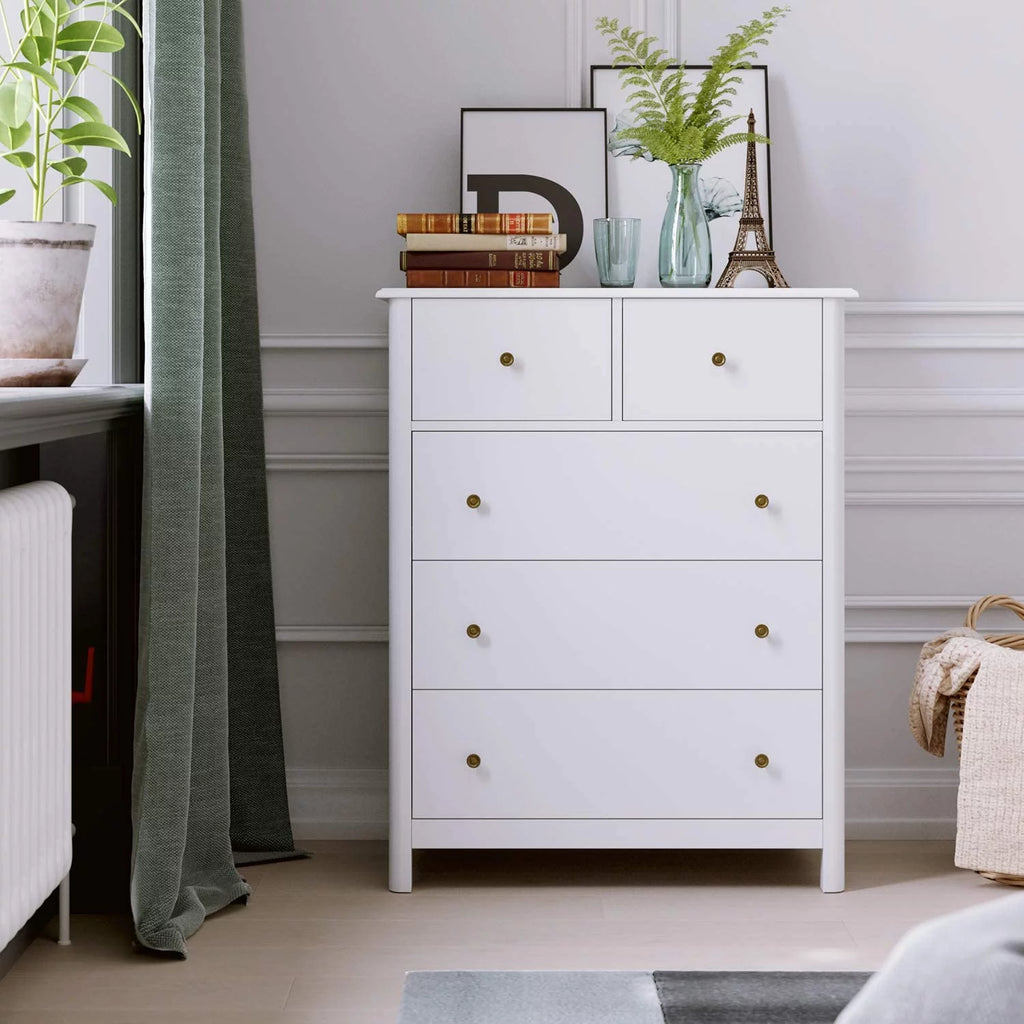 White 5 Drawer Kids Dresser G637447