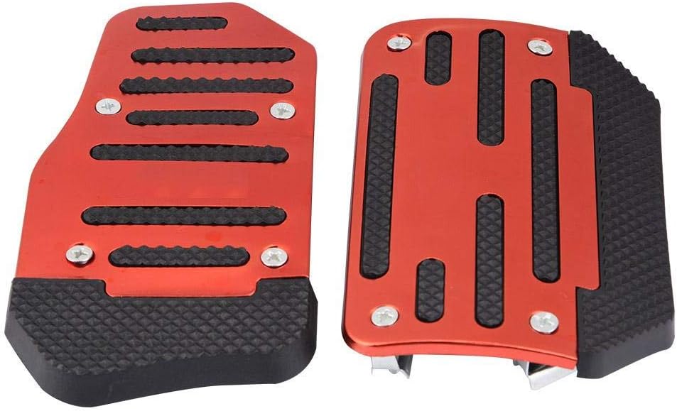 Pack of 2 Alloy Nonslip Automatic Brake Pedal Cover O7021