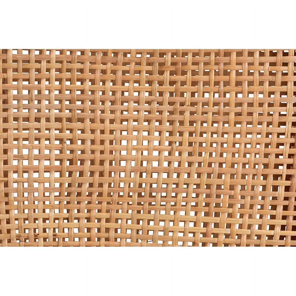 Natural Brown Rattan and Walnut Brown Wood Counter Stool S47724