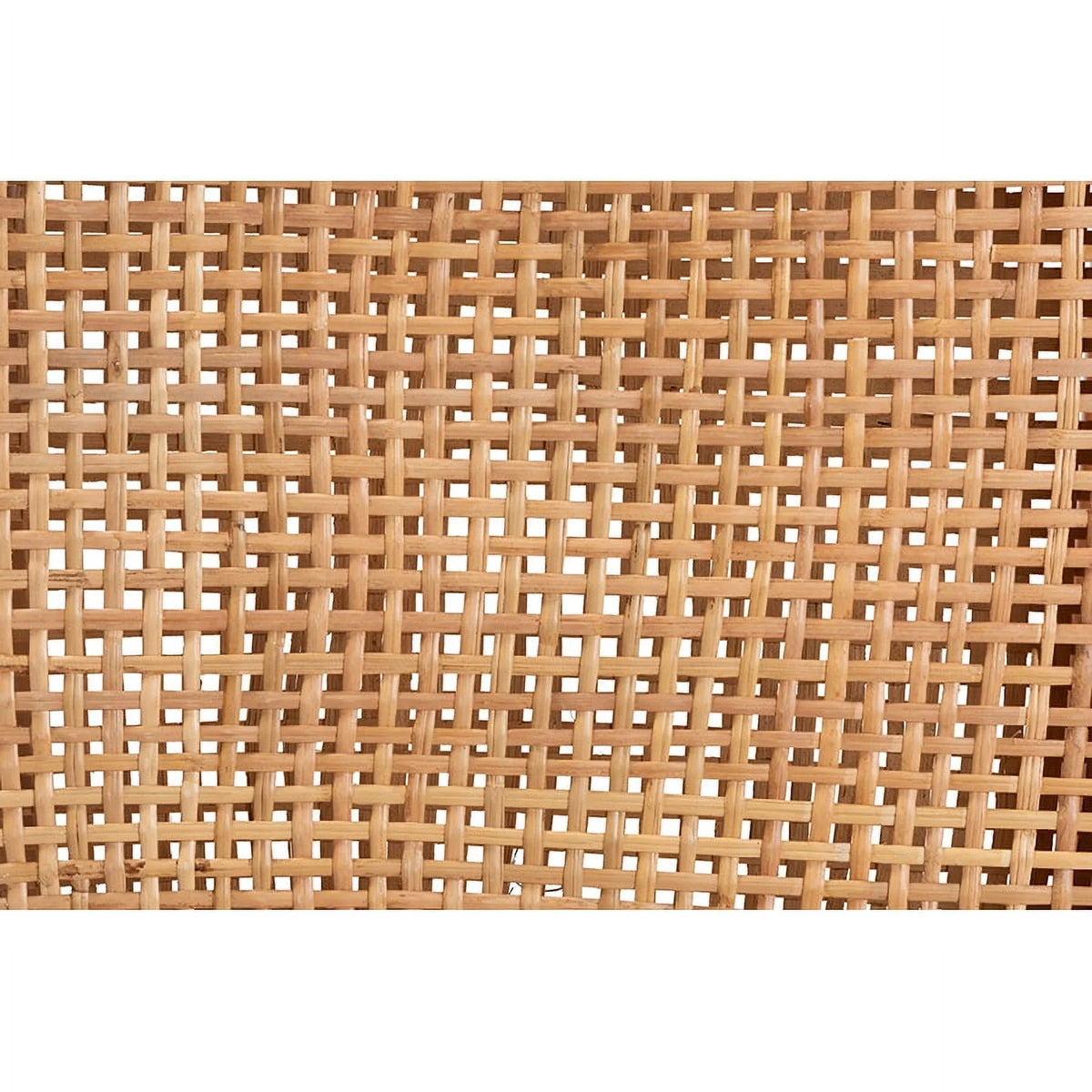 Natural Brown Rattan and Walnut Brown Wood Counter Stool S47724