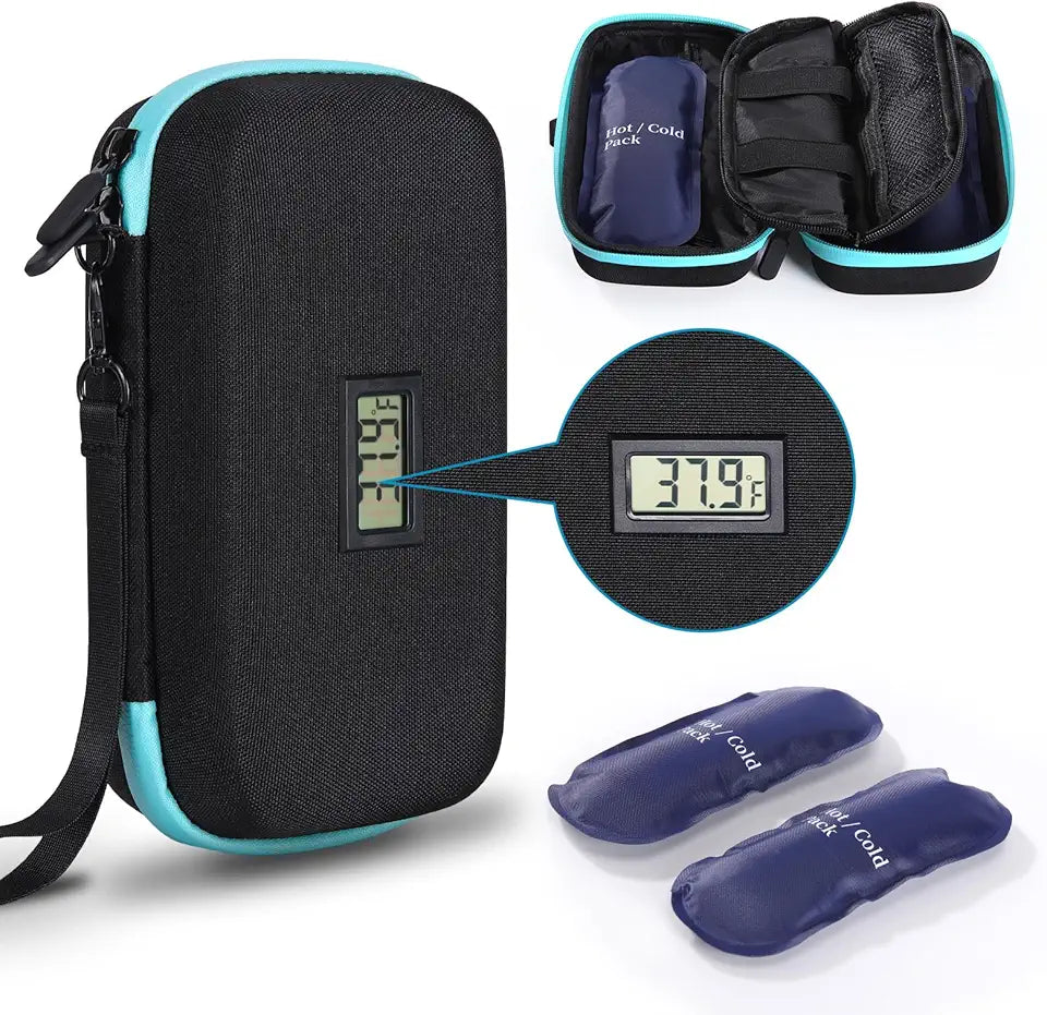 Insulin Cooler Travel Case with 2 Ice Packs K408238