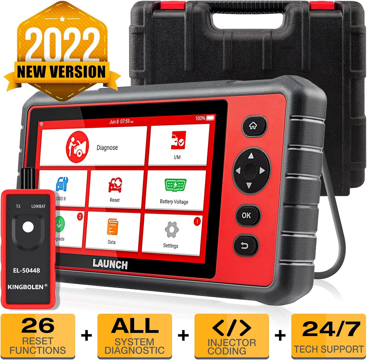 OBD2 Car Diagnostic Scan Tool with 26 Reset Service Functions E891