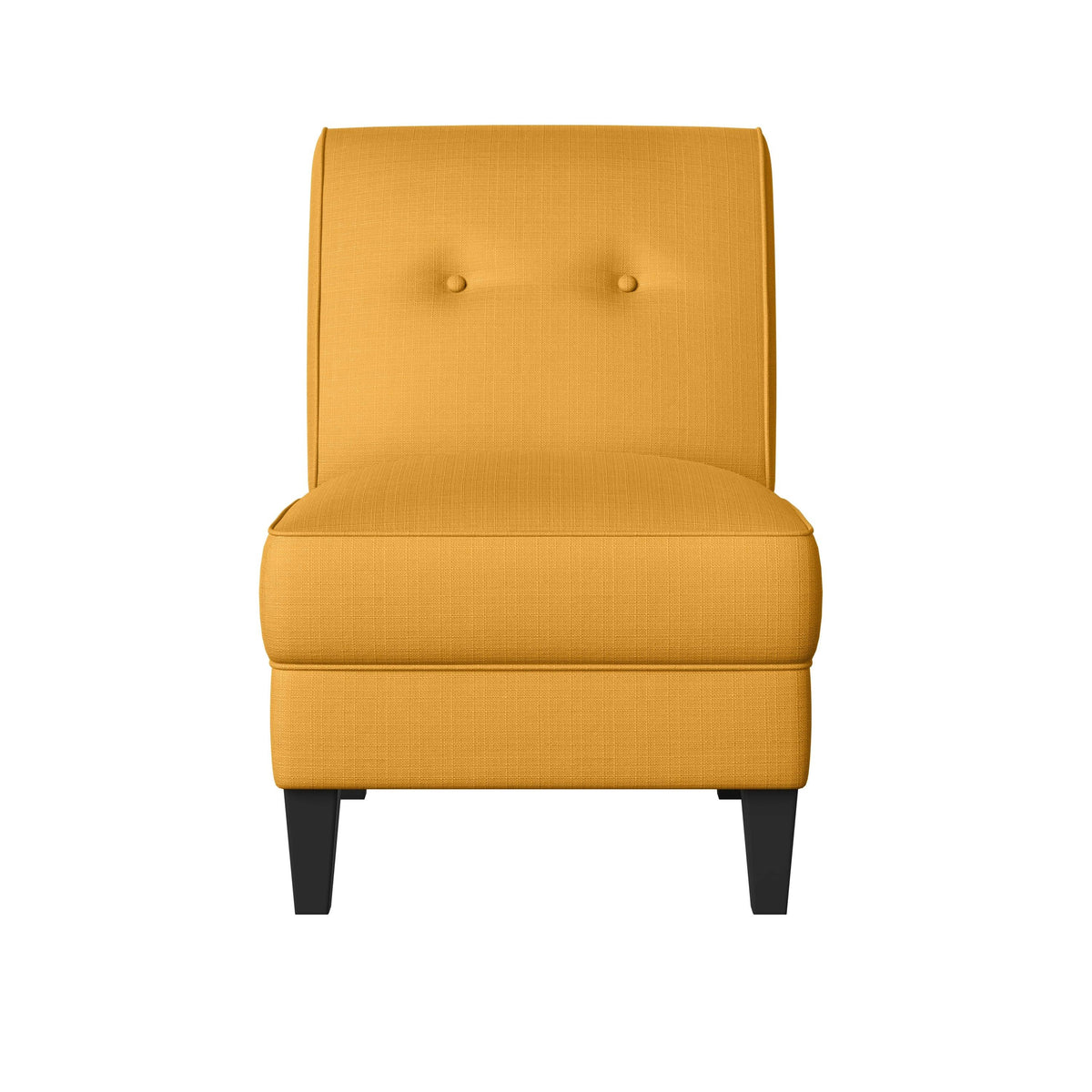 Orange Linen Armless Chair O8690