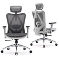 Black Ergonomic Mesh Office Chair with Headrest and Lumbar Support J2465