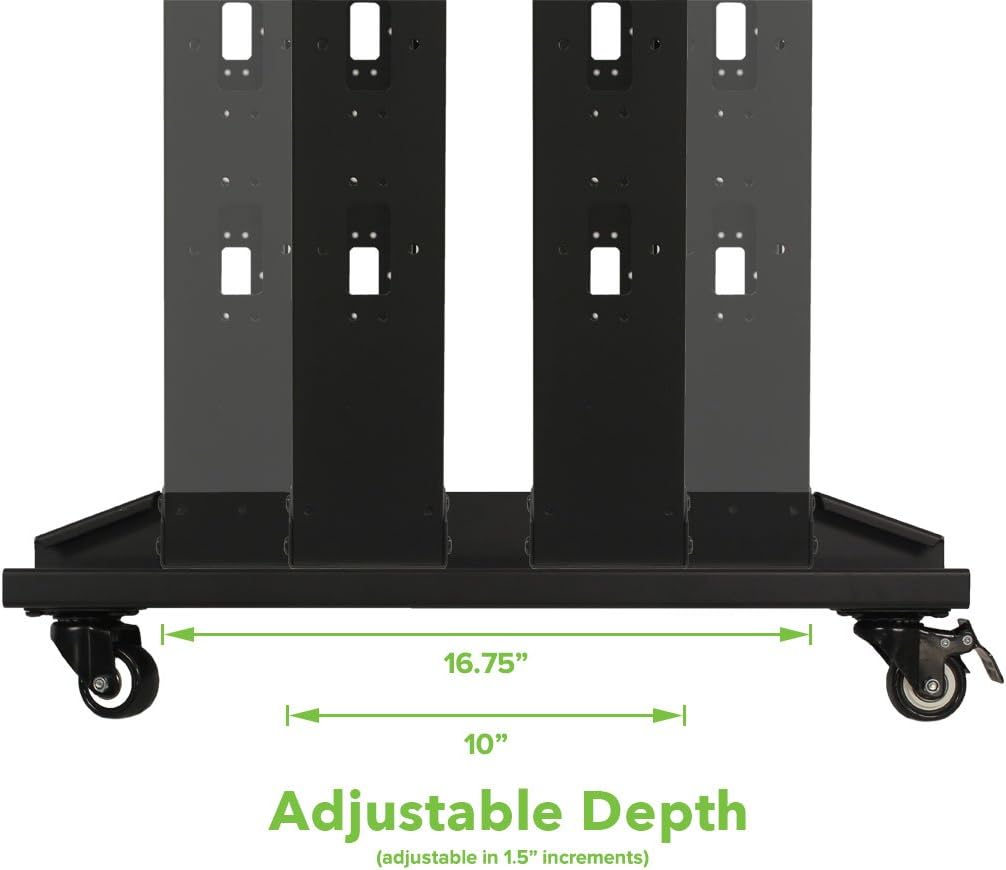 7ft 42U 4-Post Open Frame Server Rack with Casters G345292