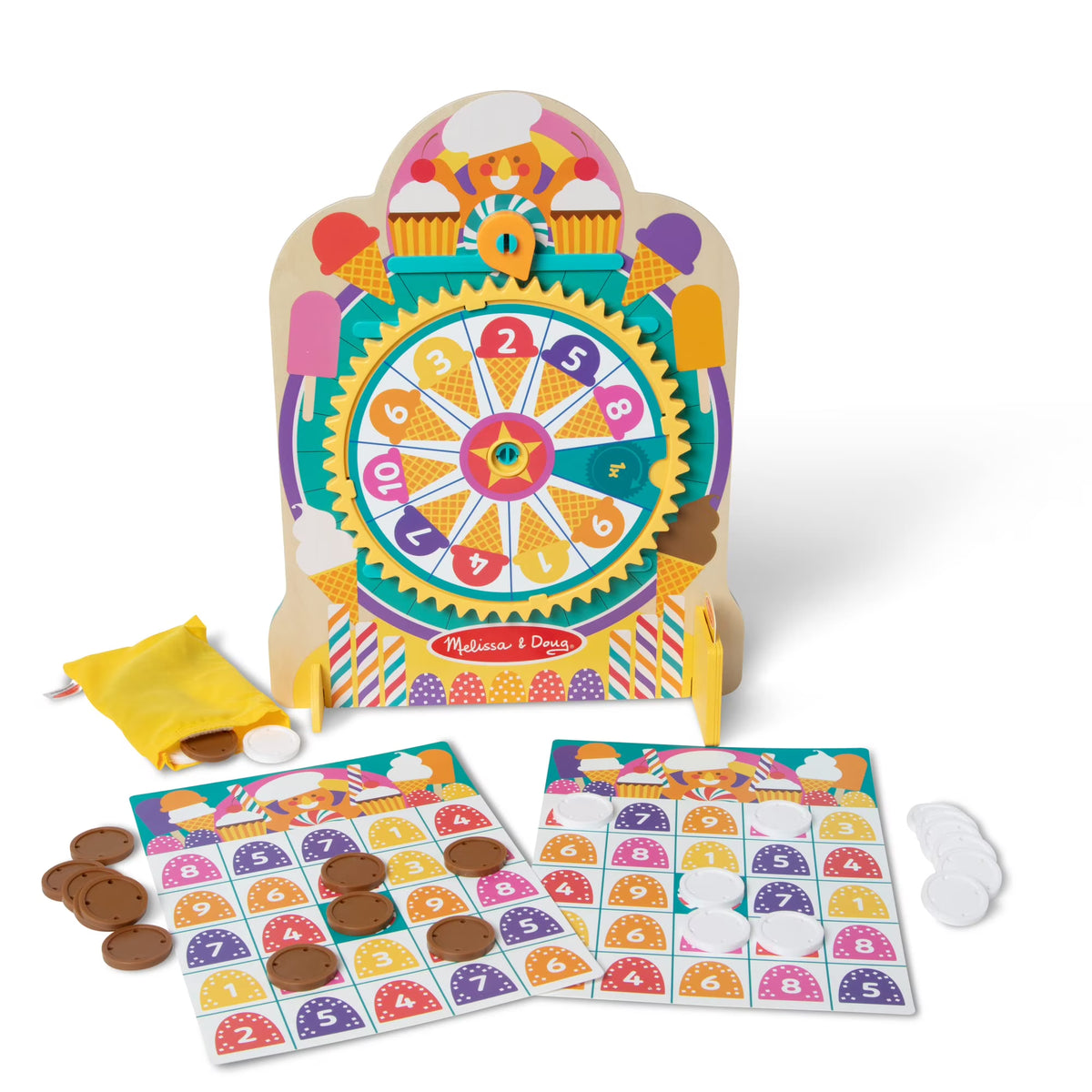 Wooden Double-Sided Roulette & Plinko Games C553