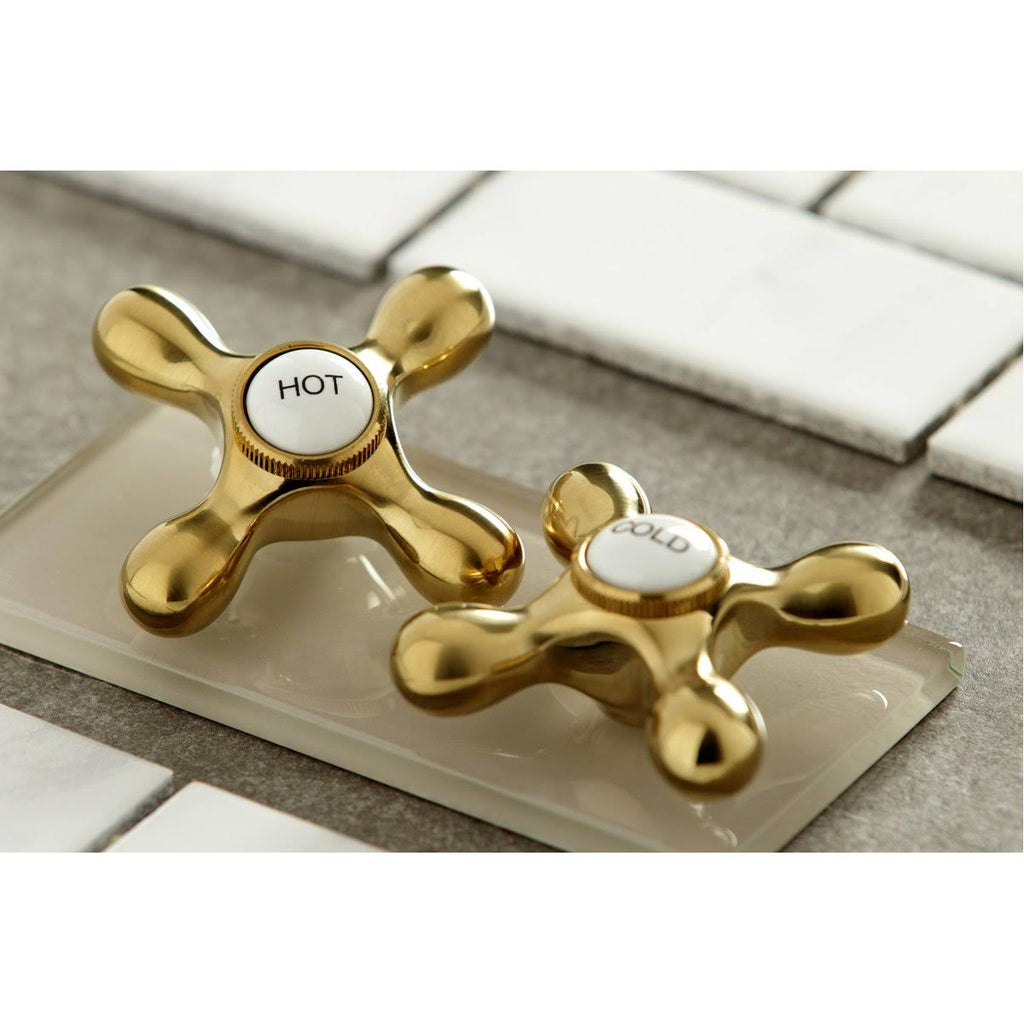 Polished Brass Wall Mount Bathroom Faucet R1211