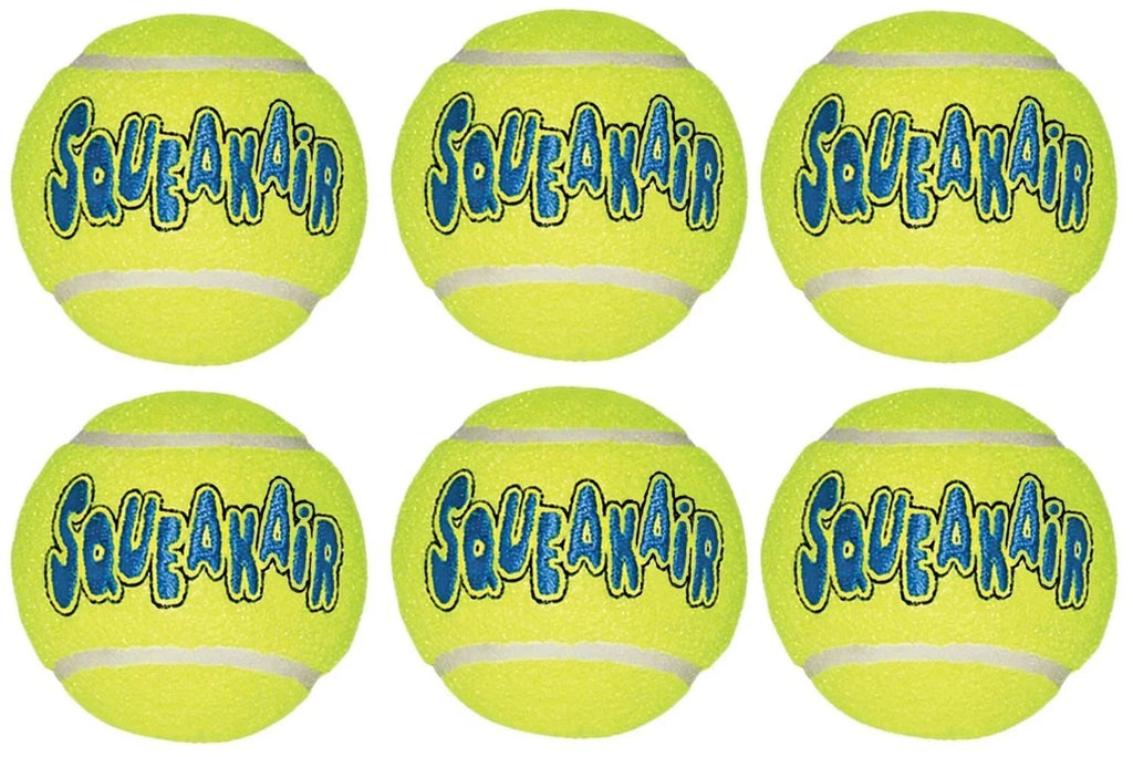 Yellow Tennis Ball Dog Toy 6 Count R23700