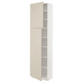 White High Cabinet with Shelves and 2 Doors T91369