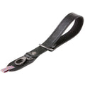Grained Black Leather Camera Wrist Strap W756
