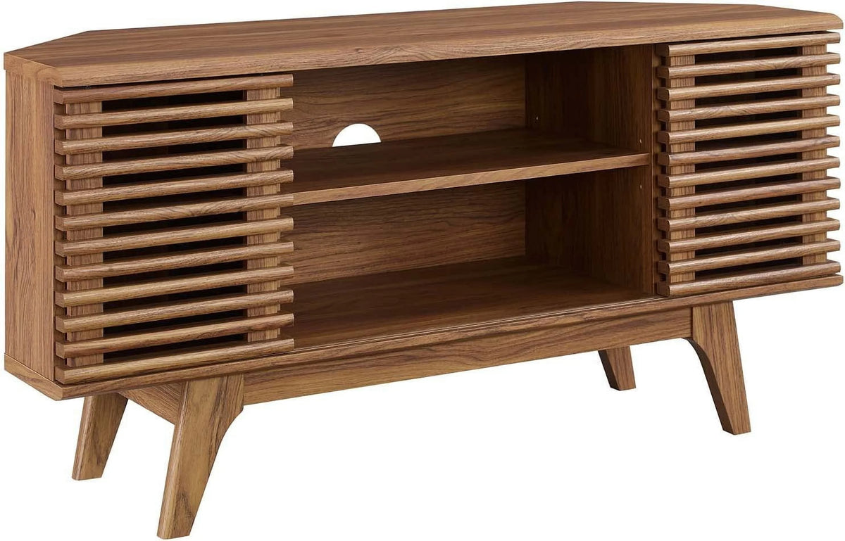 Mid-Century Modern Corner TV Stand Q902264