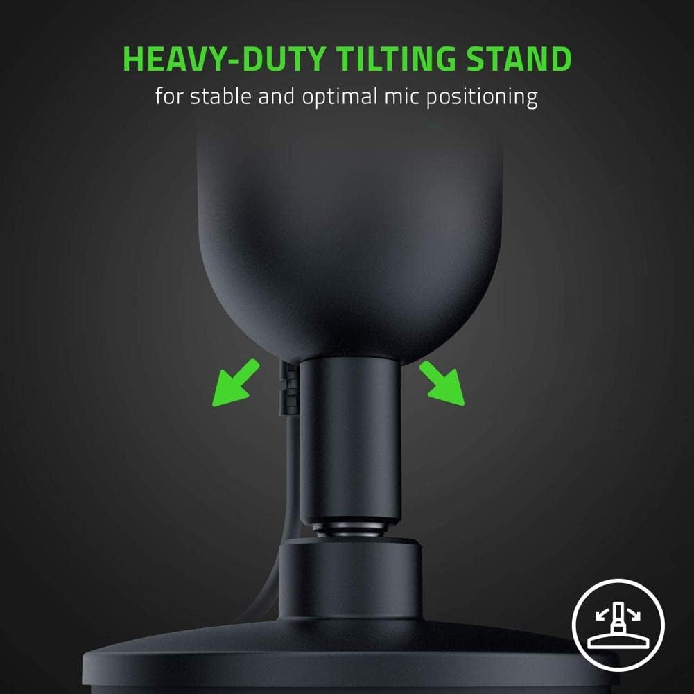Black USB Streaming Microphone with Supercardioid Pick-Up Pattern P258