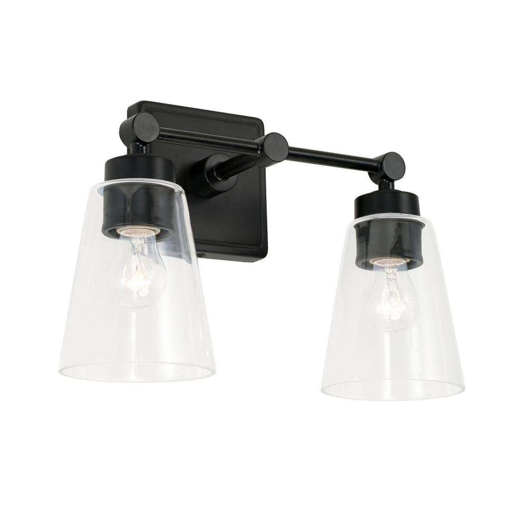 2 Light Vanity Matte Black V202735