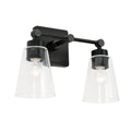2 Light Vanity Matte Black V202735