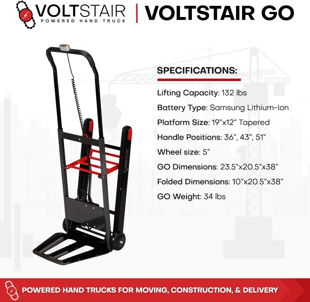 Portable Electric Stair Climbing Hand Truck with 150lb. Lift Capacity G9977