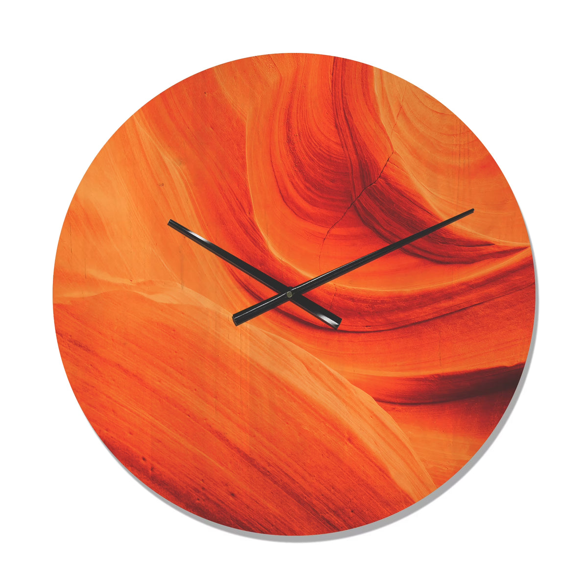 Orange Upper Antelope Canyon Landscape Wood Wall Clock P8734
