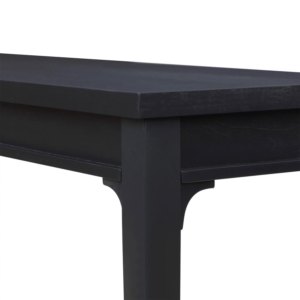 Console Table with Lower Shelf and Solid Wood Frame D10195
