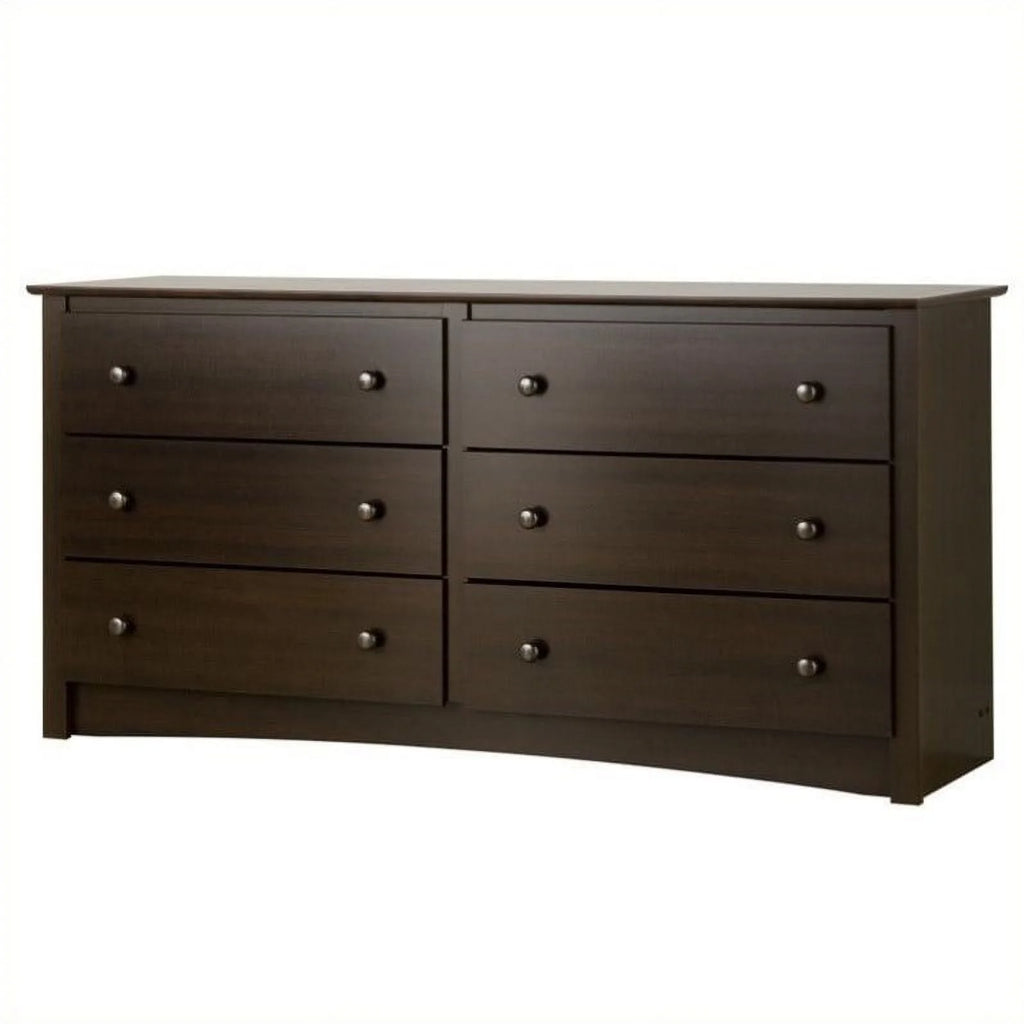 6 Drawer Wood Dresser H2568