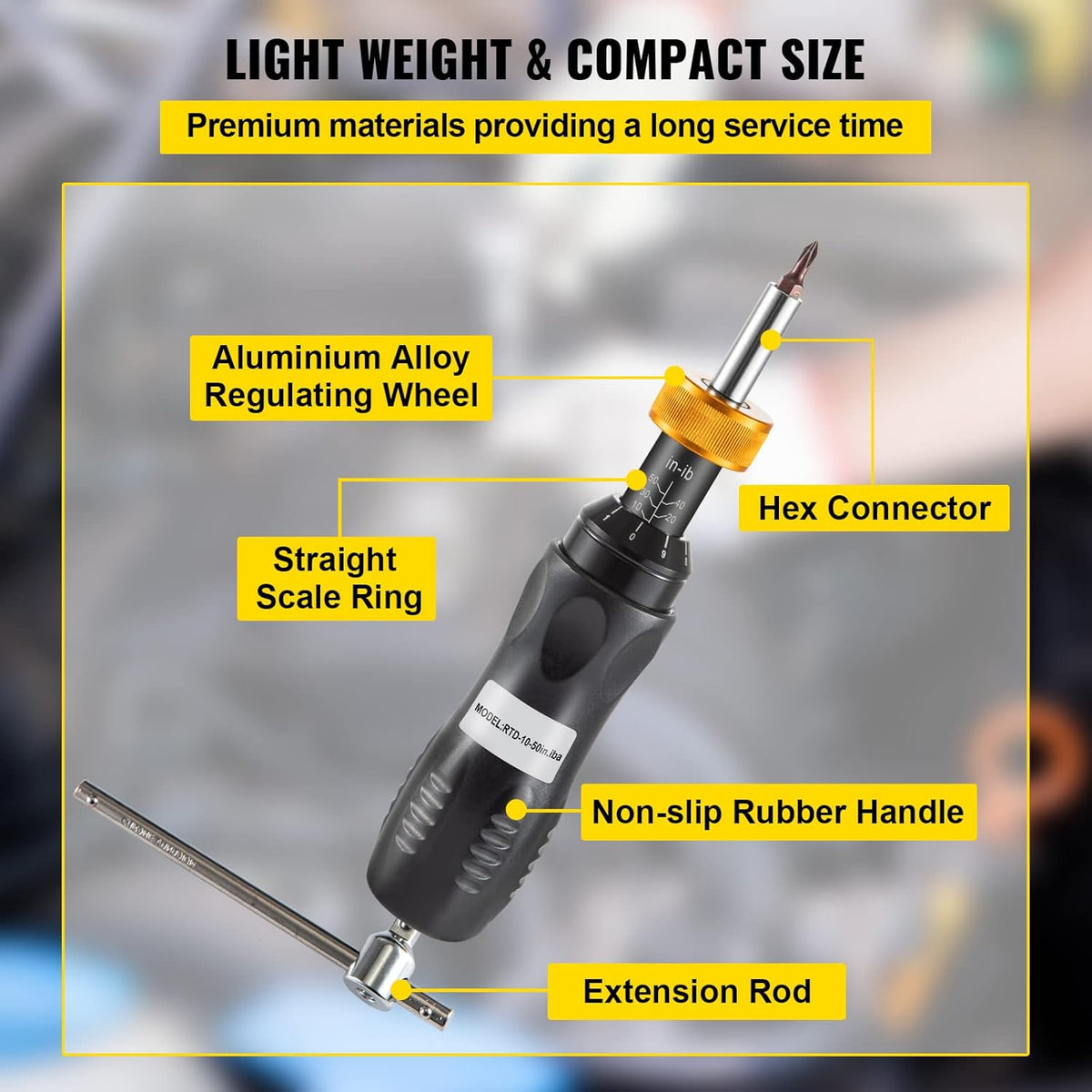 Torque Limiting Screwdriver 10-50 in-lbs Pack of 2 D420217