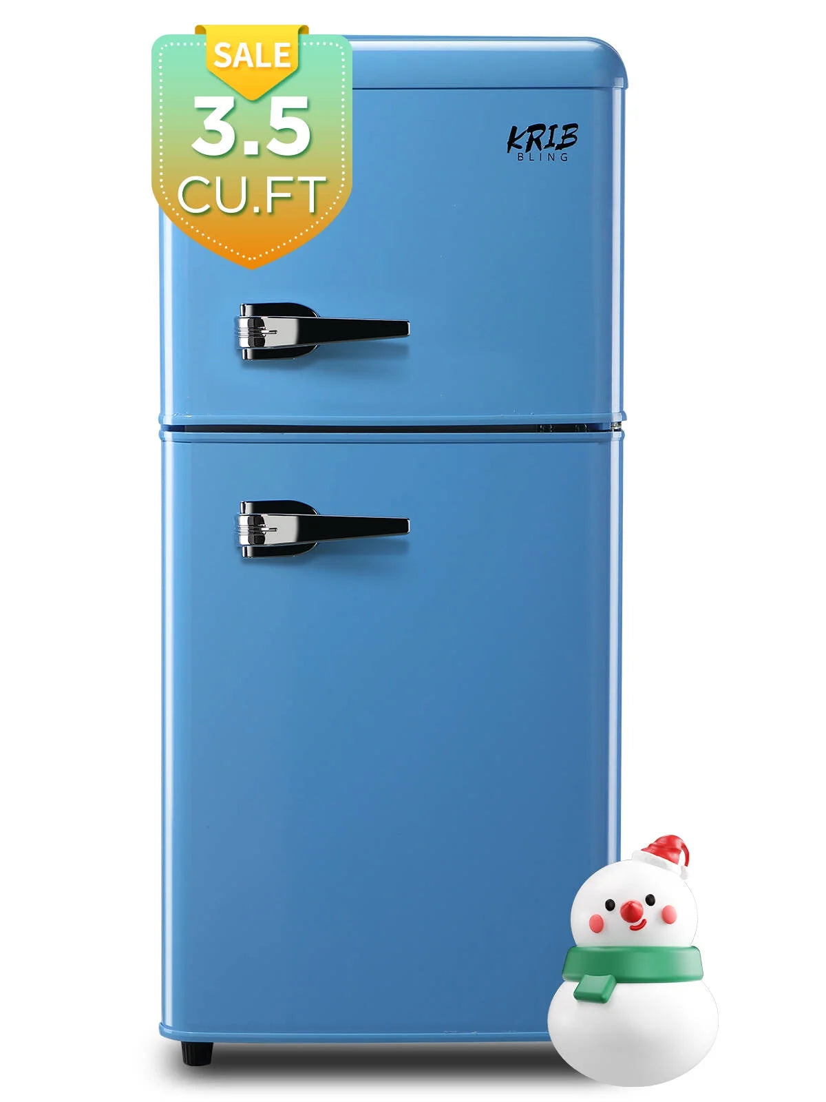 Blue 3.5 Cu.ft Mini Fridge with Freezer G198525