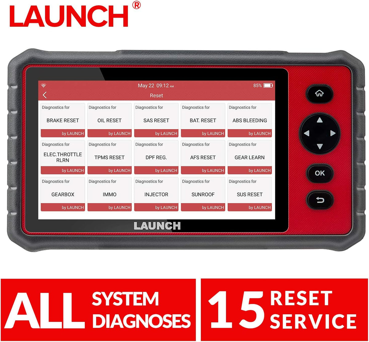 OBD2 Car Diagnostic Scan Tool with 26 Reset Service Functions E891