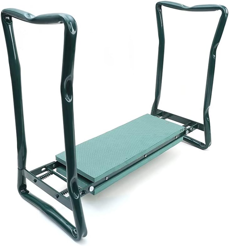 Garden Kneeler Seat Foldable Stool with Tool Bag EVA Foam Pad R10642