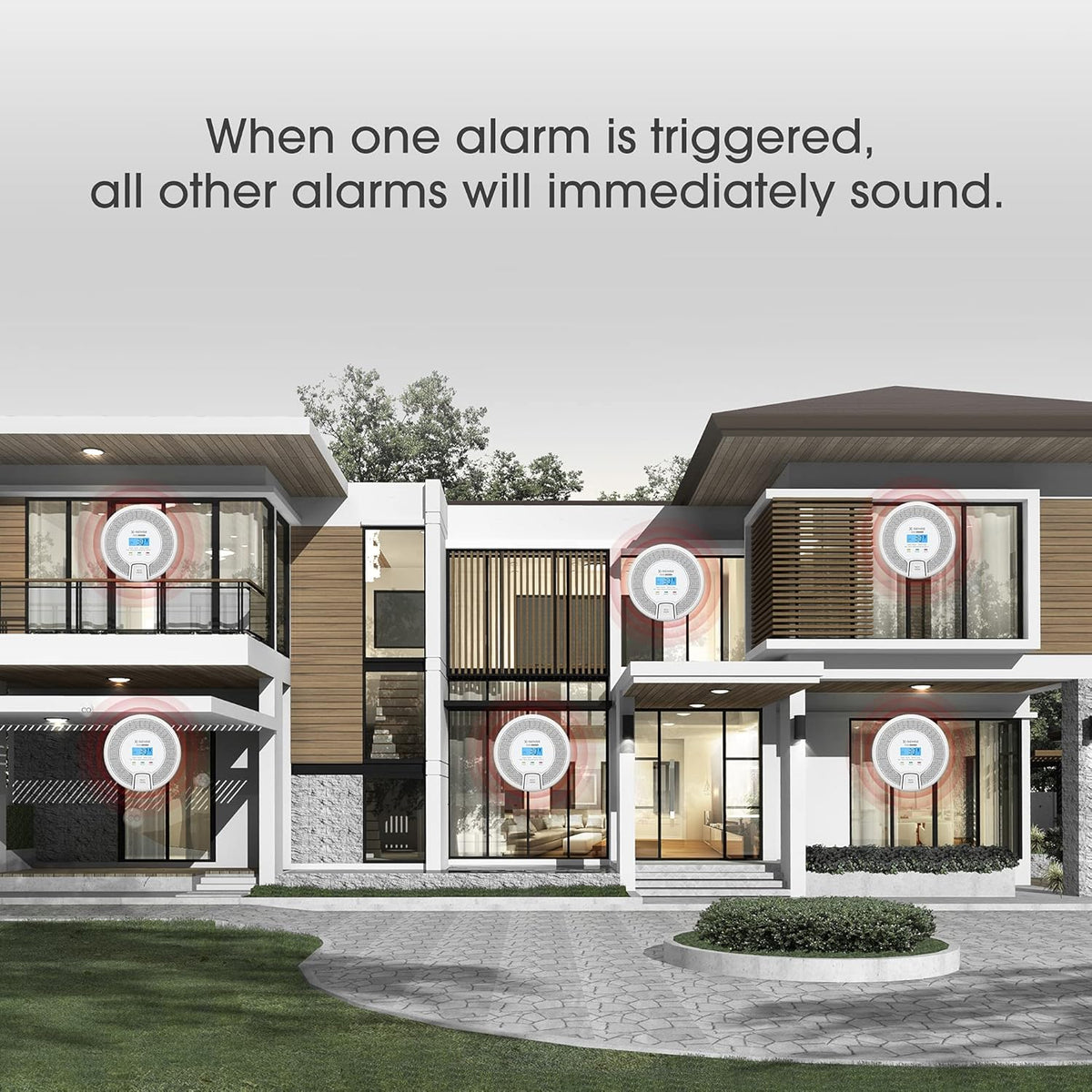 Wireless Interconnected Carbon Monoxide Detector, Pack of 2 Q783