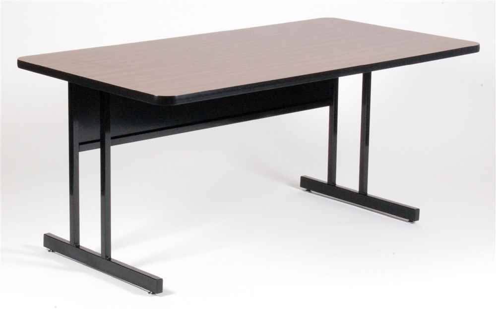 Walnut Keyboard Height Work Station (30 in. x 60 in.) Y454