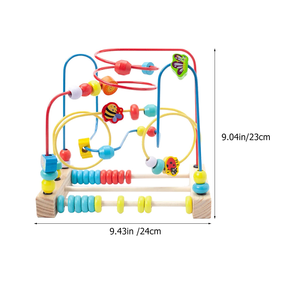 Solid Wood Bead Maze Toys Y96781