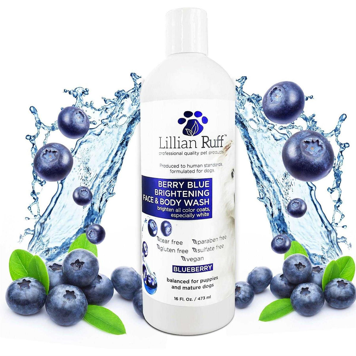 Berry Blue Brightening Face and Body Wash for Dogs and Cats K12608
