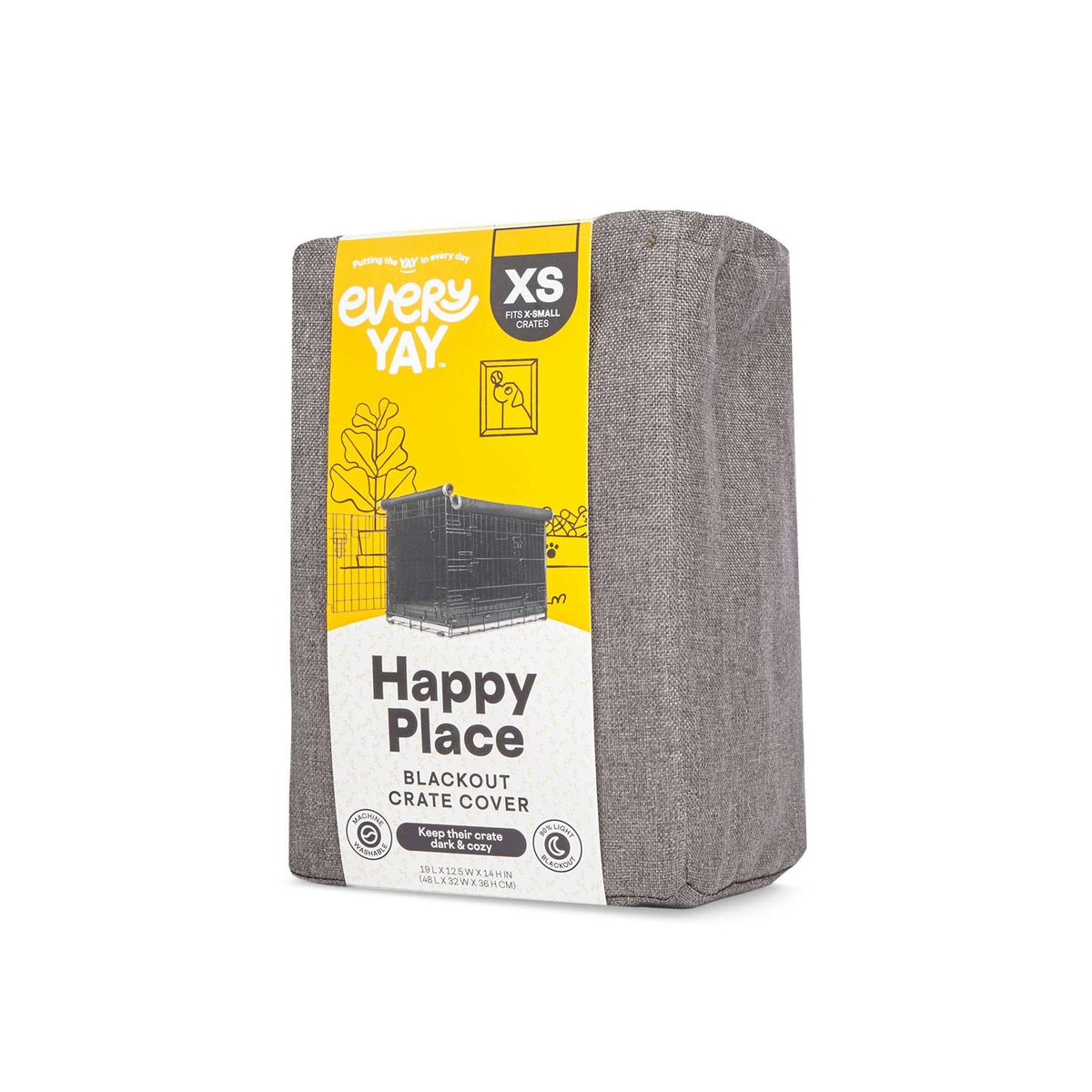 Grey Dog Crate Cover D11653